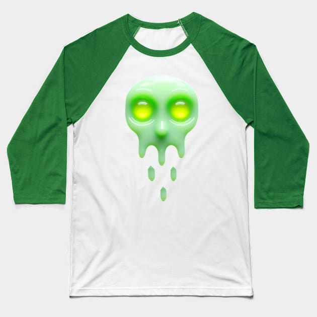 Green Eggs Goopy Alien Baseball T-Shirt by J3's Kyngs